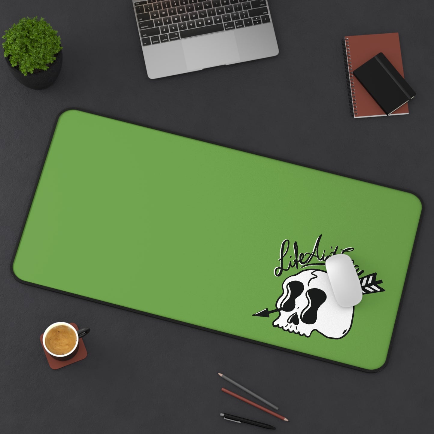 Life Ain't Easy Desk Mat - Green