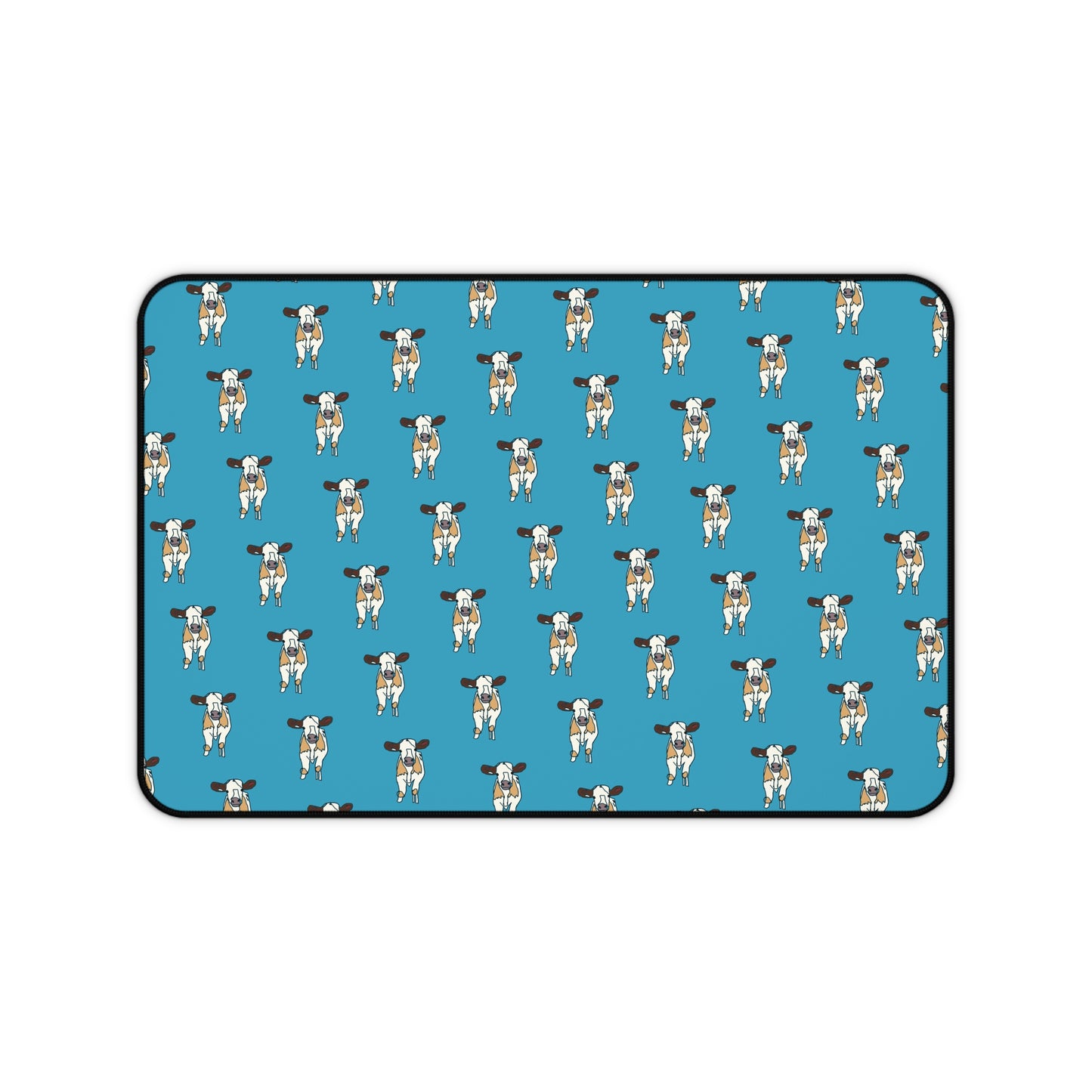 Baby Cow Desk Mat - Turquoise