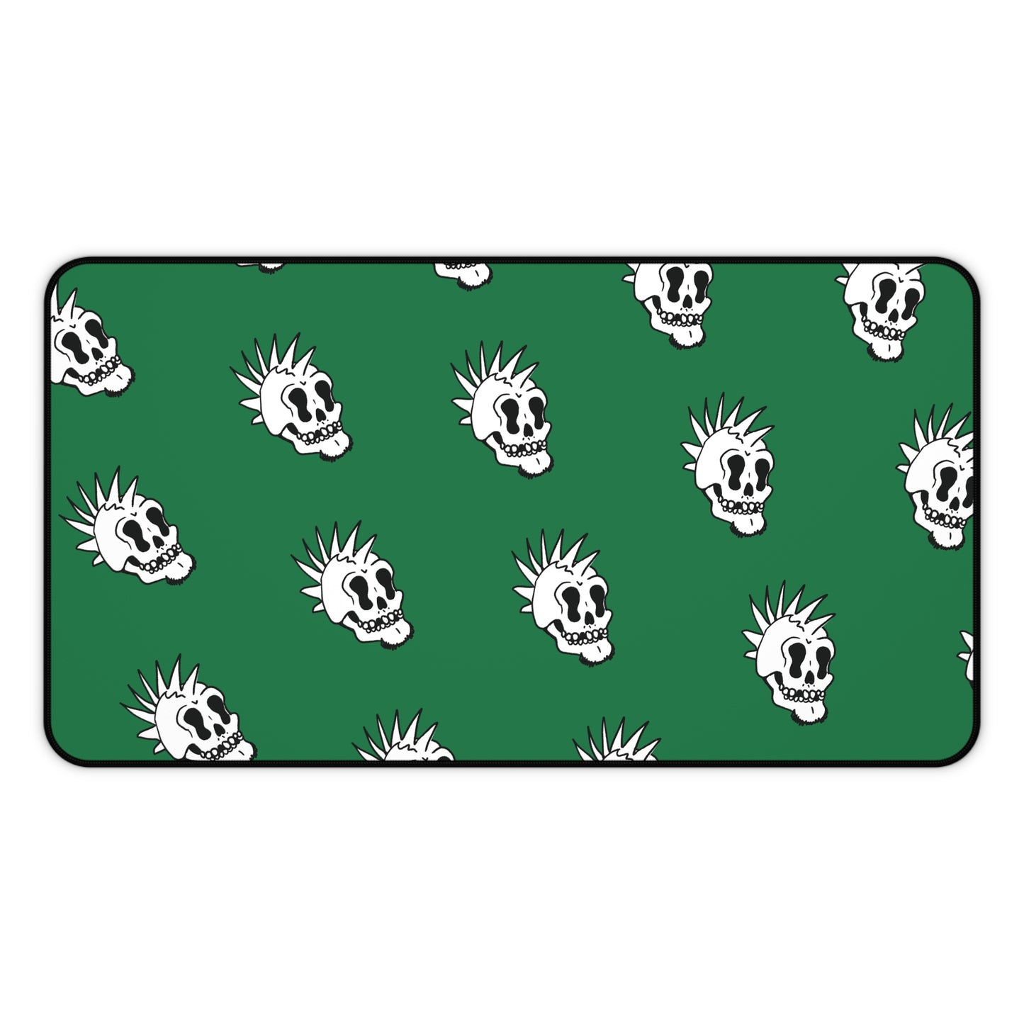 Punk Is Dead Desk Mat - Green - Tiled