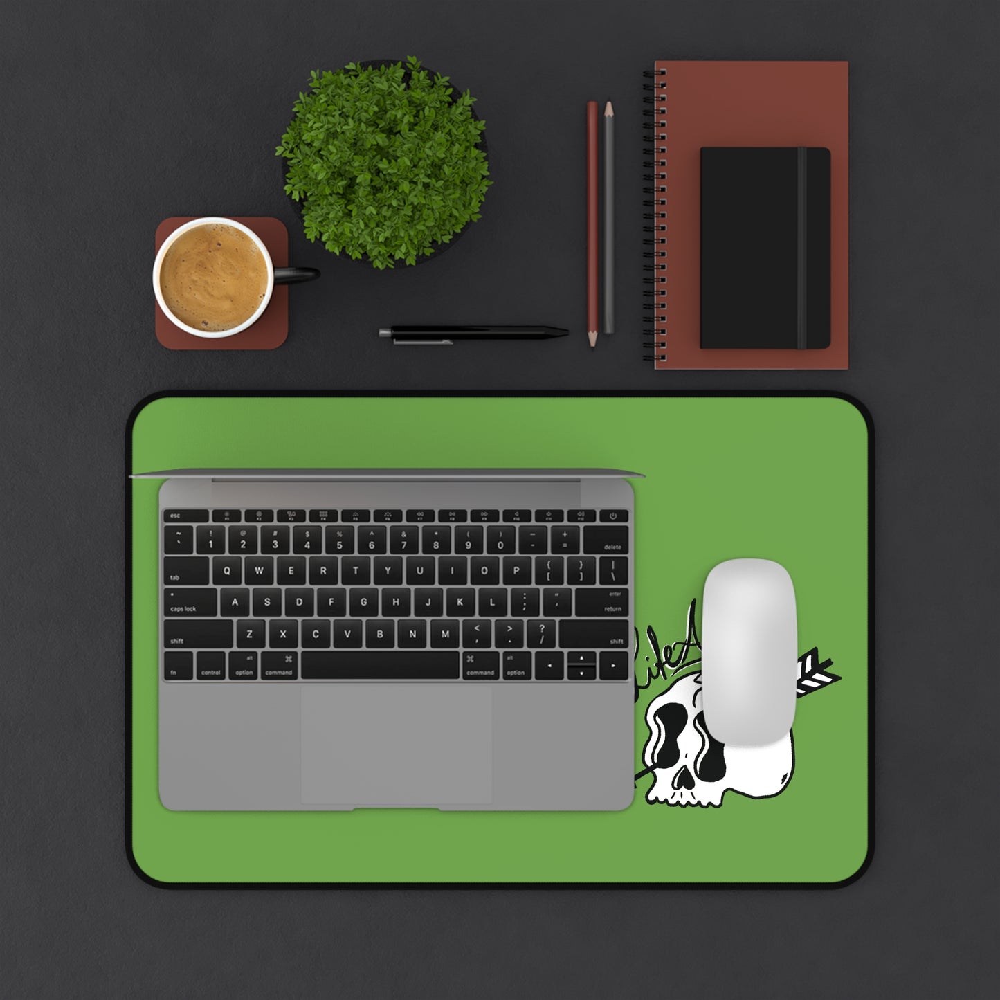 Life Ain't Easy Desk Mat - Green