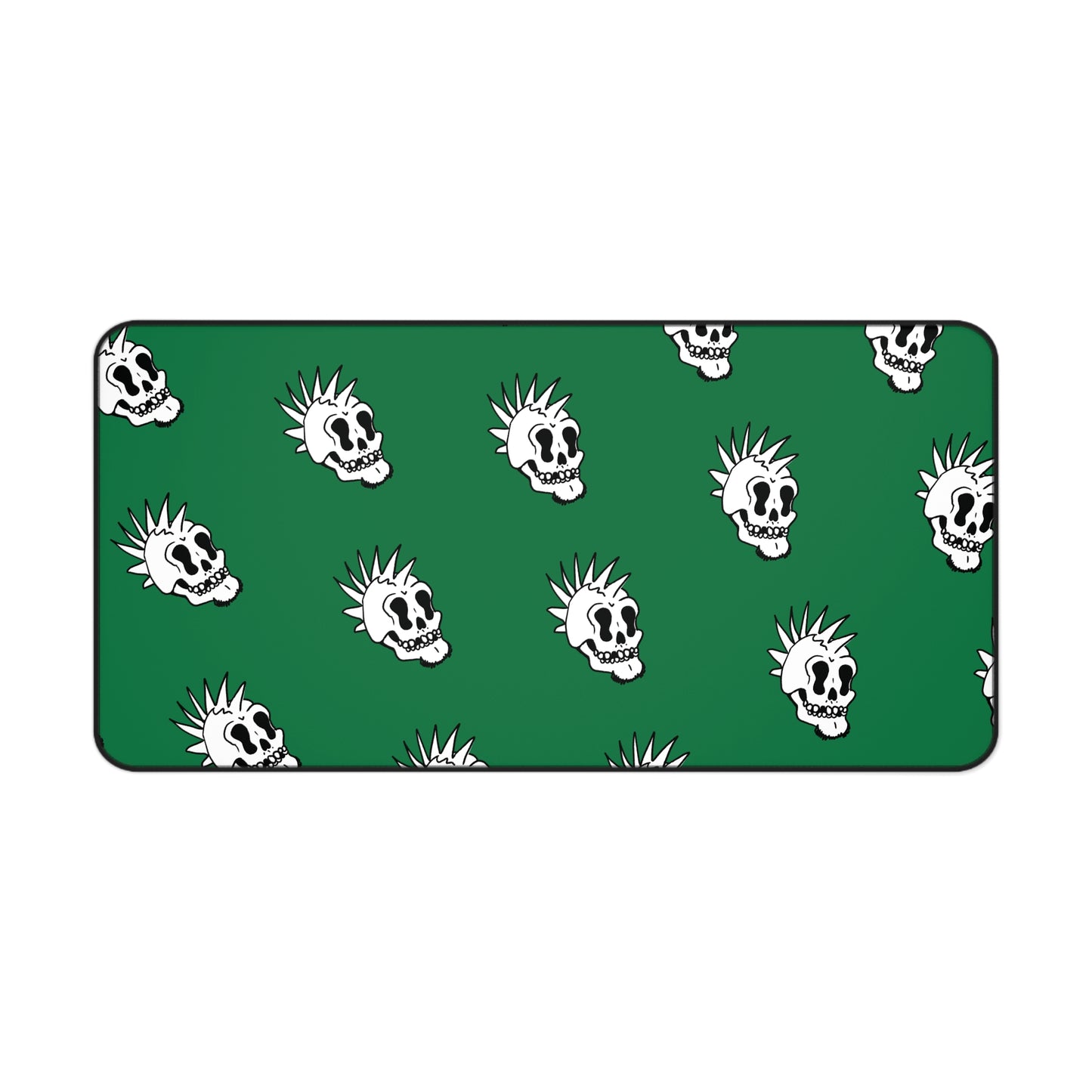 Punk Is Dead Desk Mat - Green - Tiled