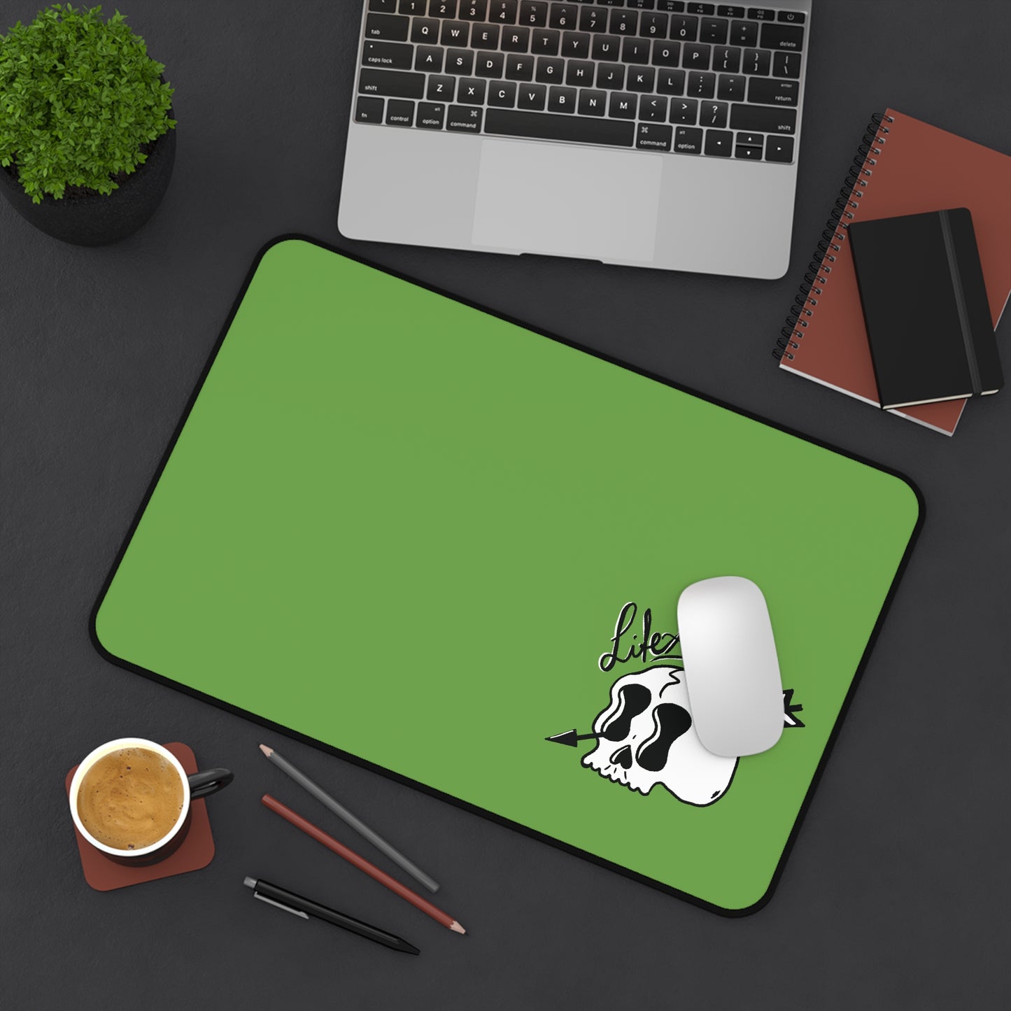 Life Ain't Easy Desk Mat - Green